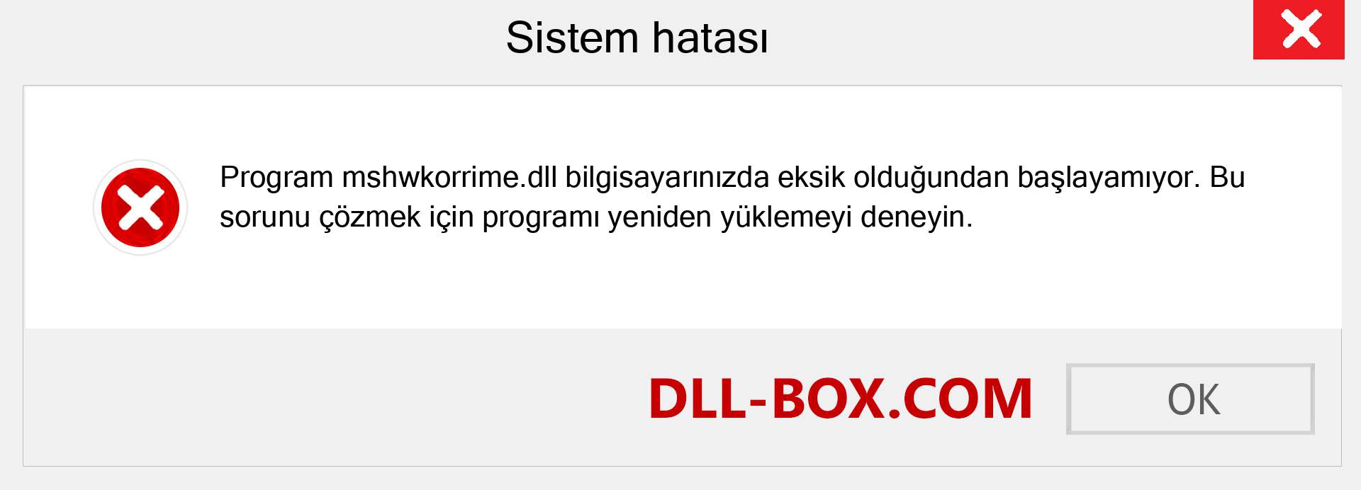 mshwkorrime.dll dosyası eksik mi? Windows 7, 8, 10 için İndirin - Windows'ta mshwkorrime dll Eksik Hatasını Düzeltin, fotoğraflar, resimler